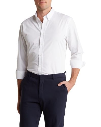 Nordstrom Trim Fit Button-down Dress Shirt - White
