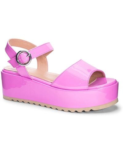 Dirty Laundry Jump Out Platform Sandal - Pink