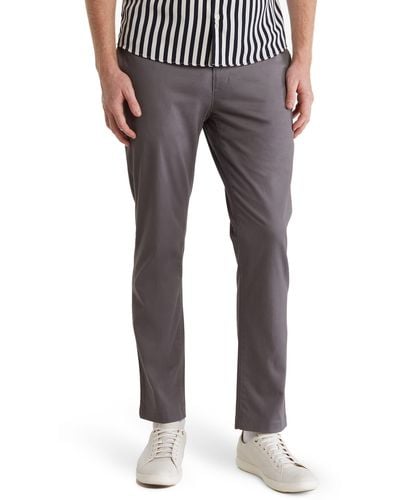 14th & Union The Wallin Stretch Twill Trim Fit Chino Pants - Gray