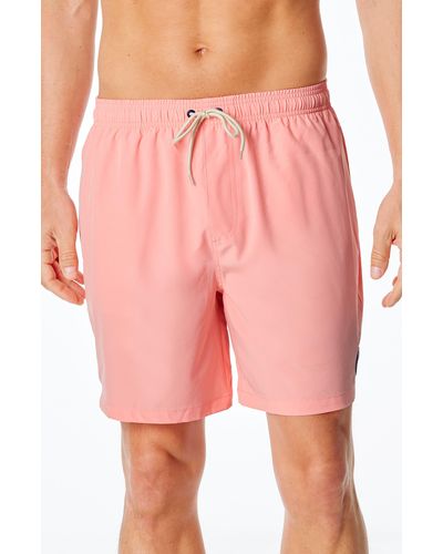 Life Is Good. Jake Solid Boardshorts - Pink