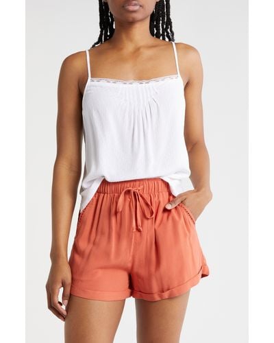 Melrose and Market Lace Trim Camisole - White