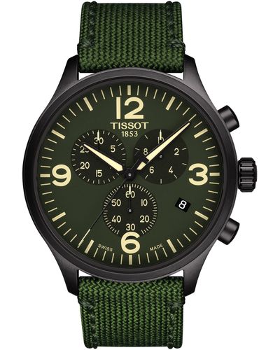 Tissot T-sport Xl Chonograph Nylon Strap Watch - Green