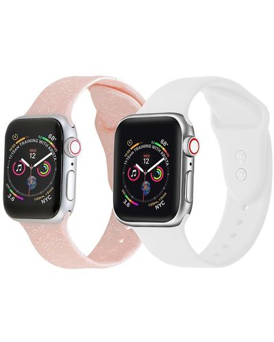 The Posh Tech Assorted 2-pack Apple Watch® Watchbands - Black