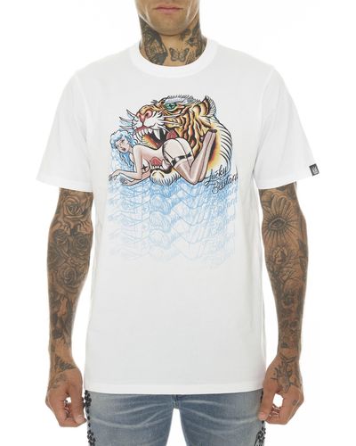 Cult Of Individuality Crewneck Graphic Tee - White