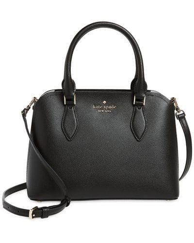 Kate Spade Darcy Small Leather Satchel Bag - Black