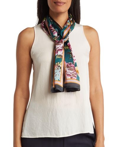Vince Camuto Floral Scarf - White