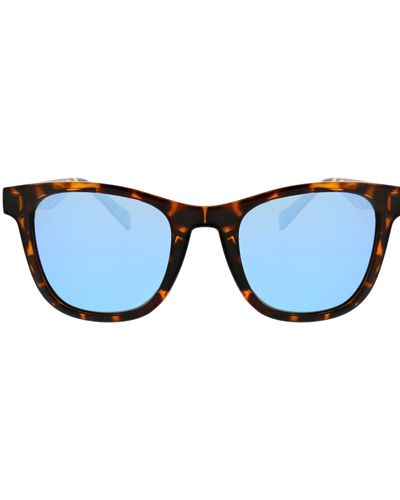 Hurley 51mm Square Polarized Sunglasses - Blue