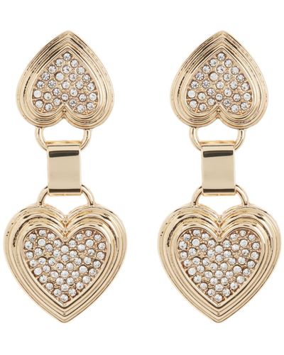 Baublebar Amia 18K Gold Plated CZ Heart Stud Earrings