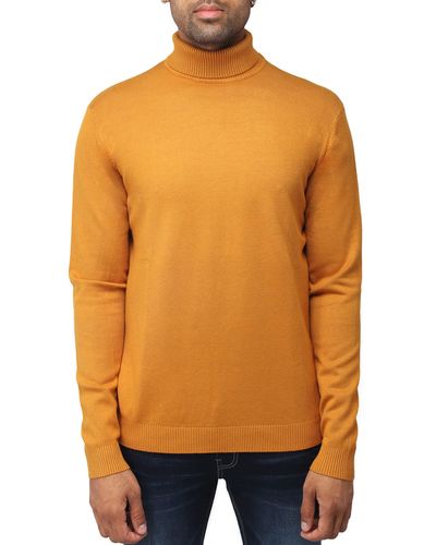 Xray Jeans Turtleneck Pullover Sweater - Orange