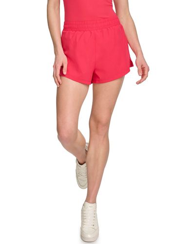 DKNY Double Layer Training Shorts - Red