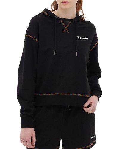 Bench French Terry Cropped Hoodie - Black