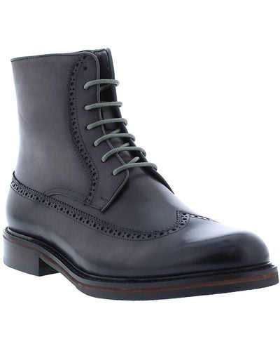 English Laundry Ardley Leather Wingtip Boot - Blue
