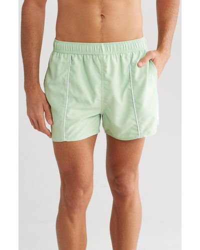 Native Youth Recycled Polyester Swim Trunks - Green