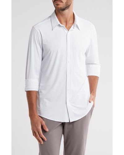 90 Degrees Phoenix Ultimate Performance Button-up Shirt - White