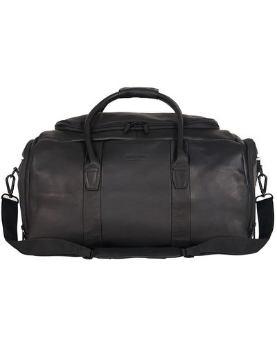 Kenneth Cole Colombian Leather 20" Carry-on Travel Duffel Bag - Black