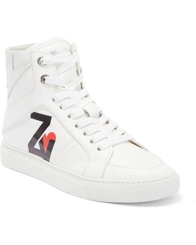 Zadig & Voltaire Zv1747 High Flash Sneaker - White