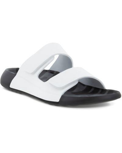 Ecco Cozmo Slide Sandal - White