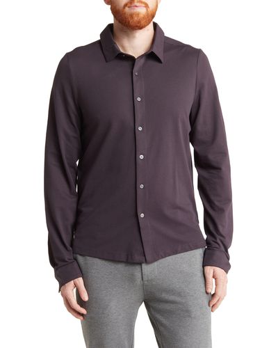 Robert Barakett Ivesta Regular Fit Button-up Shirt - Purple