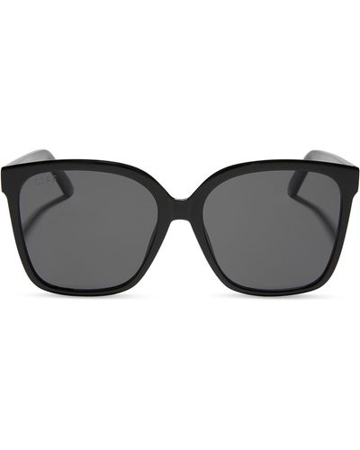 DIFF Hazel 58mm Square Sunglasses - Black