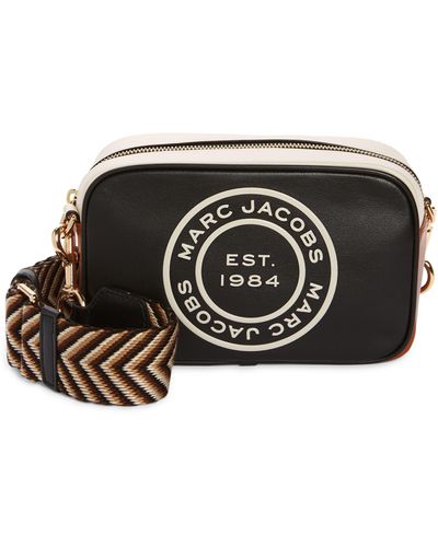 Marc Jacobs Flash Leather Camera Crossbody Bag - Black