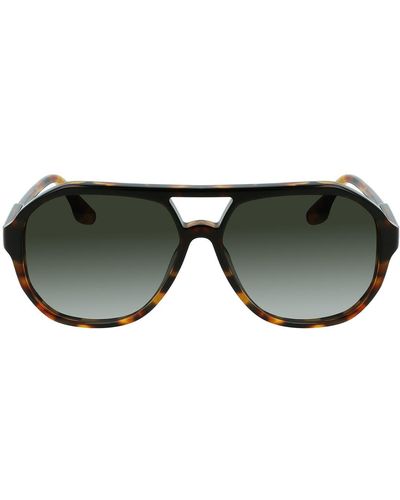Victoria Beckham Guilloch 59mm Aviator Sunglasses - Black