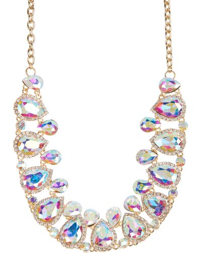 Tasha Crystal Collar Necklace - Metallic