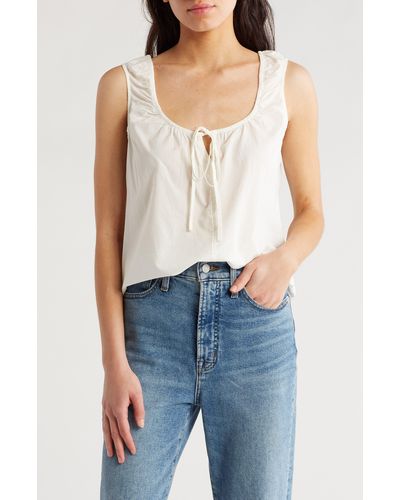 Melrose and Market Tie Sleeveless Top - Blue