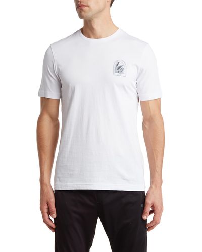 Travis Mathew Dj Booth Cotton Graphic T-shirt - White
