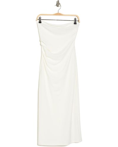 19 Cooper Strapless Knit Dress - White