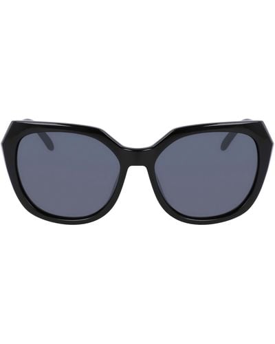 Cole Haan 55mm Polarized Oversize Sunglasses - Blue