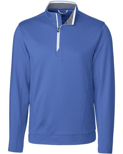 Cutter & Buck Endurance Half Zip Sweater - Blue