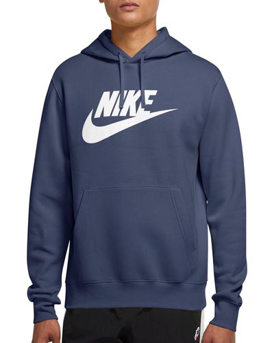 Nike Sportswear Club Fleece Logo Hoodie - Blue
