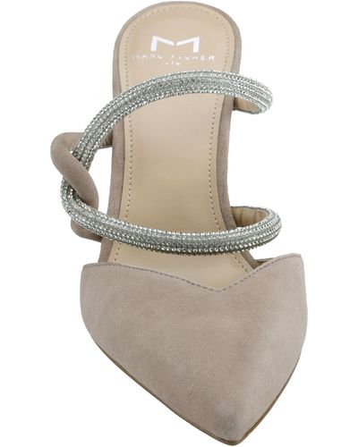 Marc Fisher Candy Strappy Pointed Toe Mule In Medium Natural At Nordstrom Rack