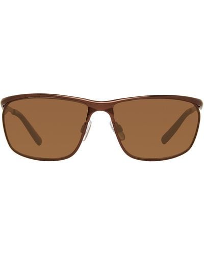 Eddie Bauer 62mm Rectangle Sunglasses - Brown
