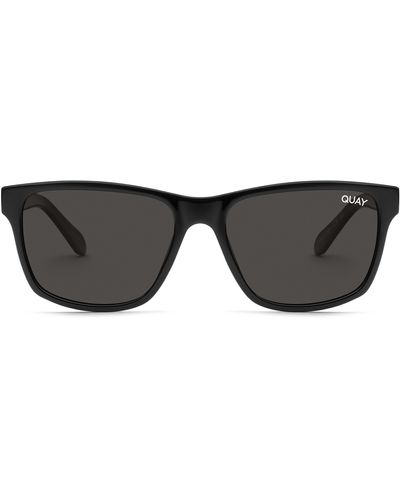 Quay On Tour 43mm Square Polarized Sunglasses - Black
