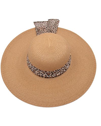 Surell Bow Bell Straw Hat - Natural