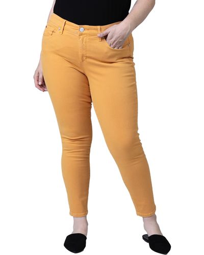 Slink Jeans Medium Rise Jeggings - Multicolor