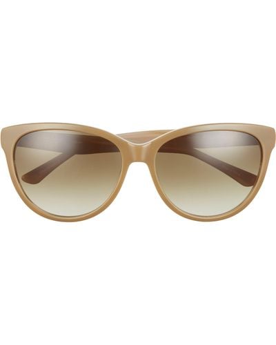 Isaac Mizrahi New York 58mm Square Sunglasses - Natural