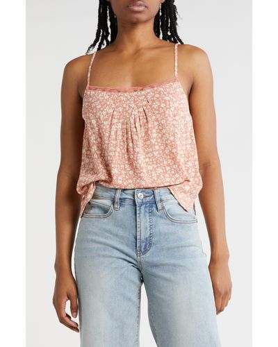 Melrose and Market Lace Trim Camisole - Blue