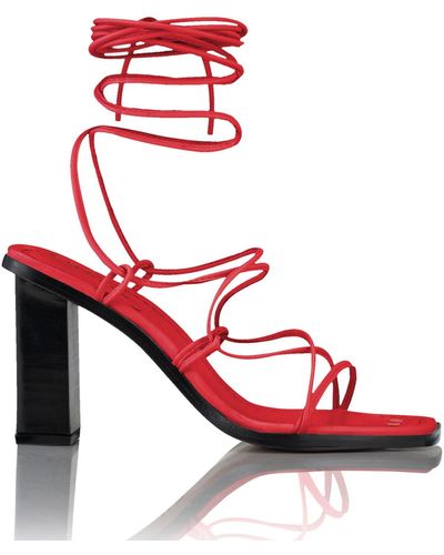 FRAME Le Doheny Strappy Sandal - Red