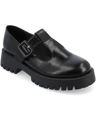 Journee Collection Suvi Mary Jane Loafer - Black