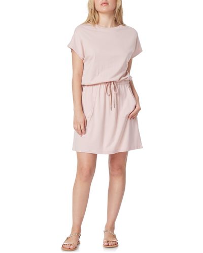 C&C California Barbara Dolman Sleeve Pocket Jersey Dress - Pink