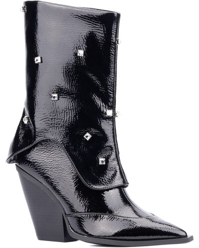 Olivia Miller Bling Rhinestone Boot - Black