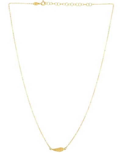 KARAT RUSH 14k Gold Wing Pendant Necklace - Yellow