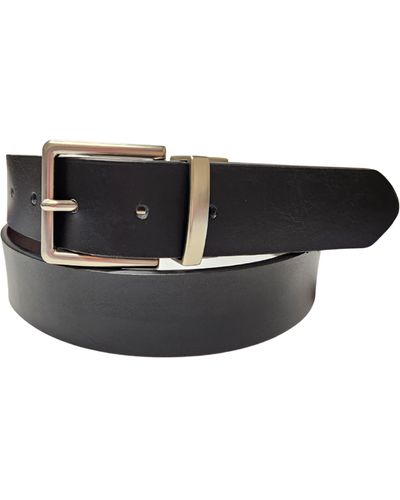 Bosca Reversible Smooth Leather Belt - Black