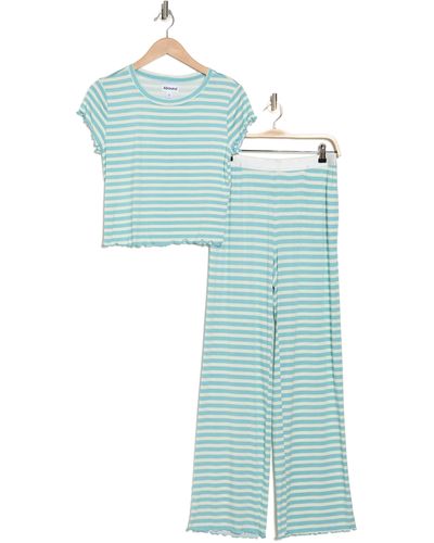 Abound After Hours Cap Sleeve Top & Pants Pajamas - Blue