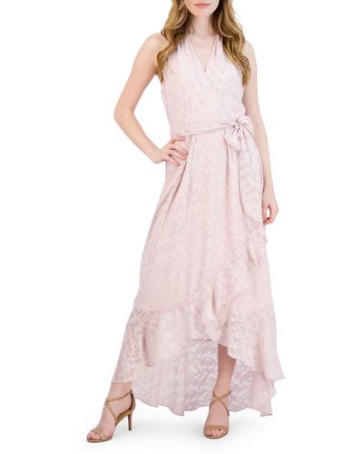Julia Jordan Lace High-low Sleeveless Dress - Pink