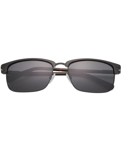 Ted Baker Clubmaster 57mm Full Rim Polarized Sunglasses - Black