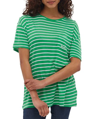 Bench Nouria Stripe T-shirt - Green