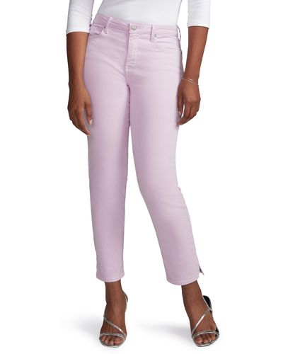 CURVES 360 BY NYDJ Slim Straight Leg Ankle Jeans - Red